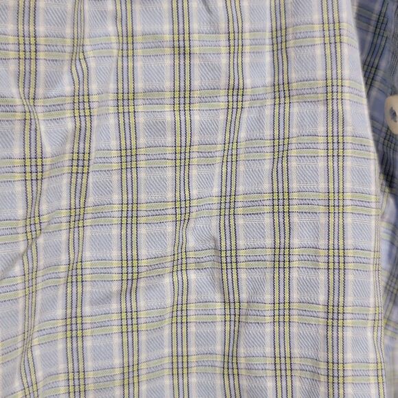 Men's Casual Soft Cotton Twill Light Blue Short Slve Bttn Dn Metro Exchange XL - Picture 13 of 16